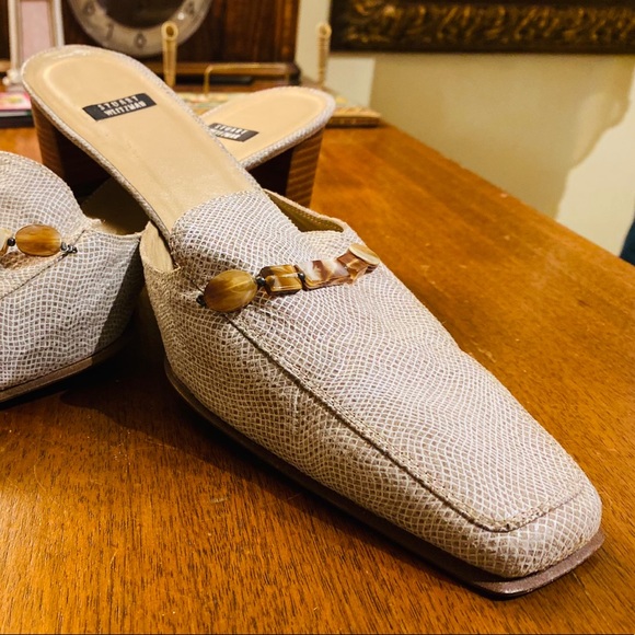 Stuart Weitzman Shoes - Stuart Weitzman Mules Reptil Leather Made in Spain New without tag Size 11.5